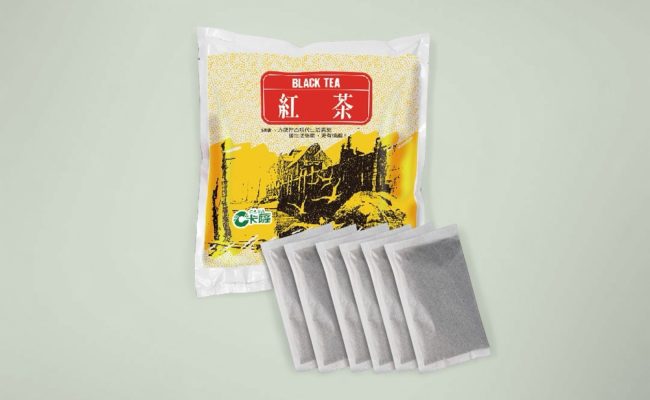 Black tea tea bag