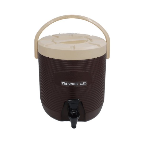 (13 公升茶桶) 13 Litre Tea Container With Dispenser (Brown)