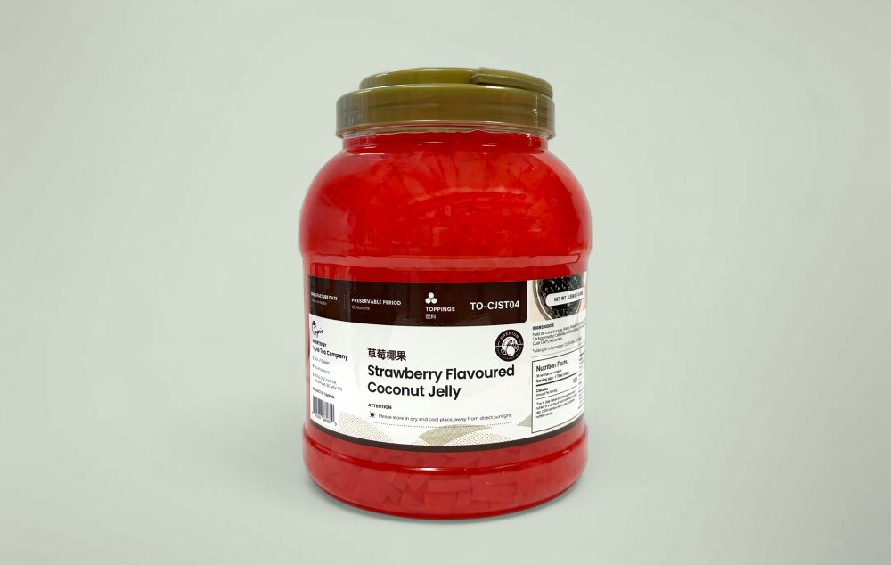 草莓椰果 strawberry coconut jelly