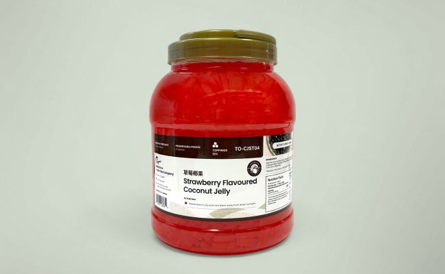 草莓椰果 strawberry coconut jelly