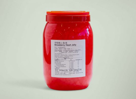 草莓心心椰果 strawberry Heart coconut jelly