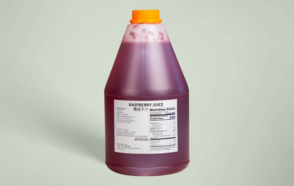 覆盆莓果汁 raspberry juice