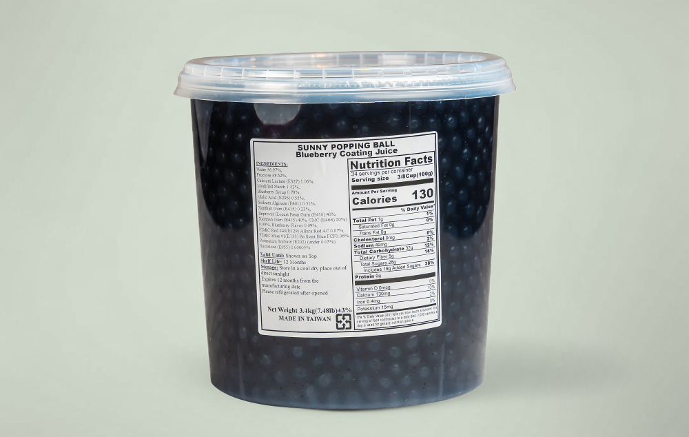 藍莓爆爆珠 blueberry popping boba