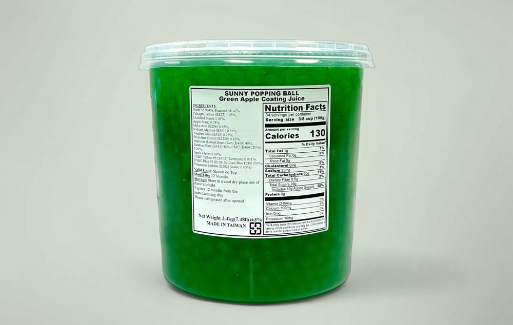 青蘋果爆爆珠 green apple popping boba