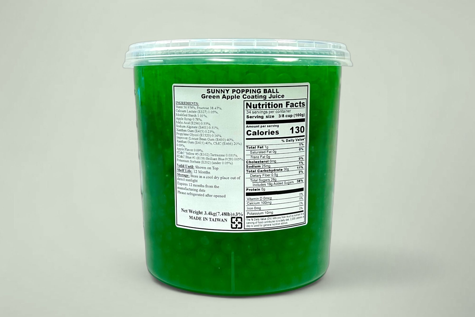 青蘋果爆爆珠 green apple popping boba