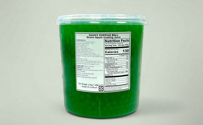 青蘋果爆爆珠 green apple popping boba