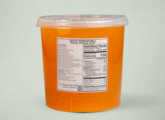 芒果爆爆珠 mango popping boba