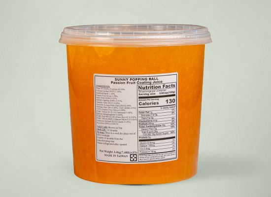 百香果爆爆珠 passionfruit popping boba