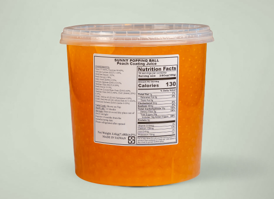 水蜜桃爆爆珠 peach popping boba