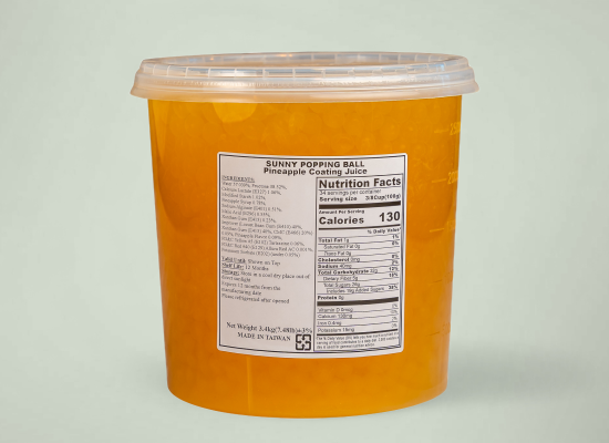 鳳梨爆爆珠 pineapple popping boba