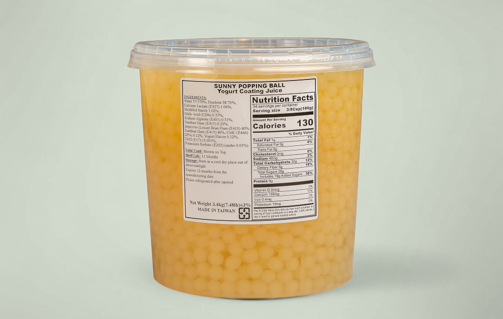 多多爆爆珠 yogurt popping boba