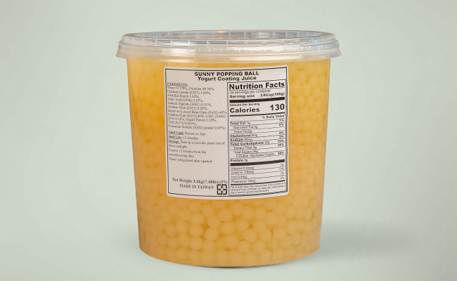 多多爆爆珠 yogurt popping boba