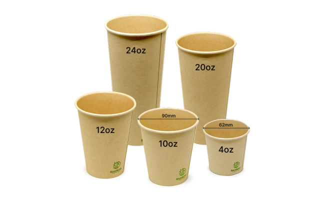 竹纖維單層熱飲紙杯 Single Wall Bamboo Fibre Hot Cups