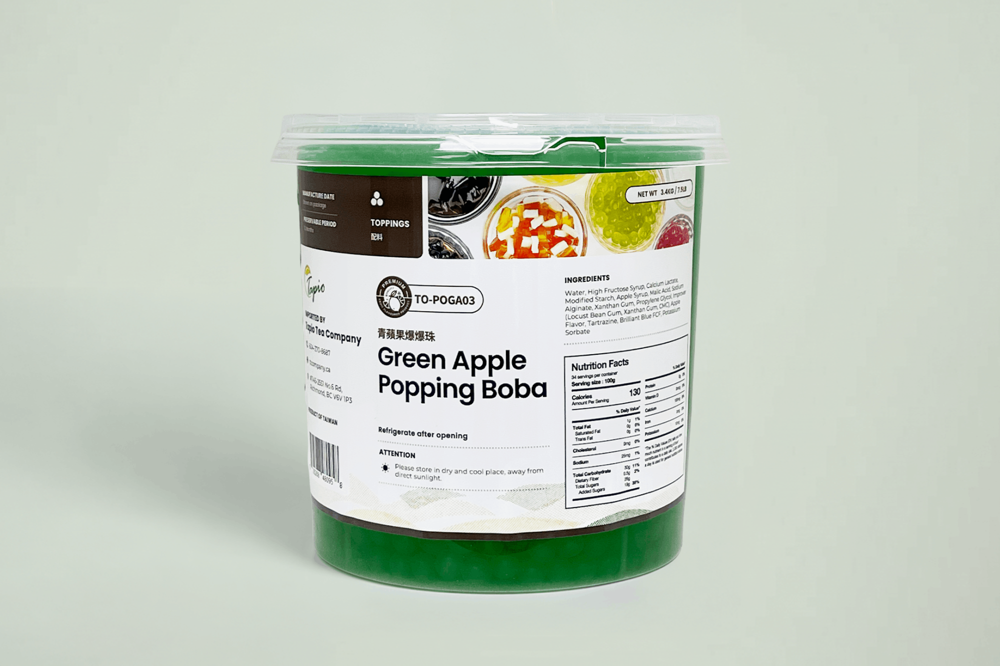Green Apple Popping Boba 青蘋果爆爆珠
