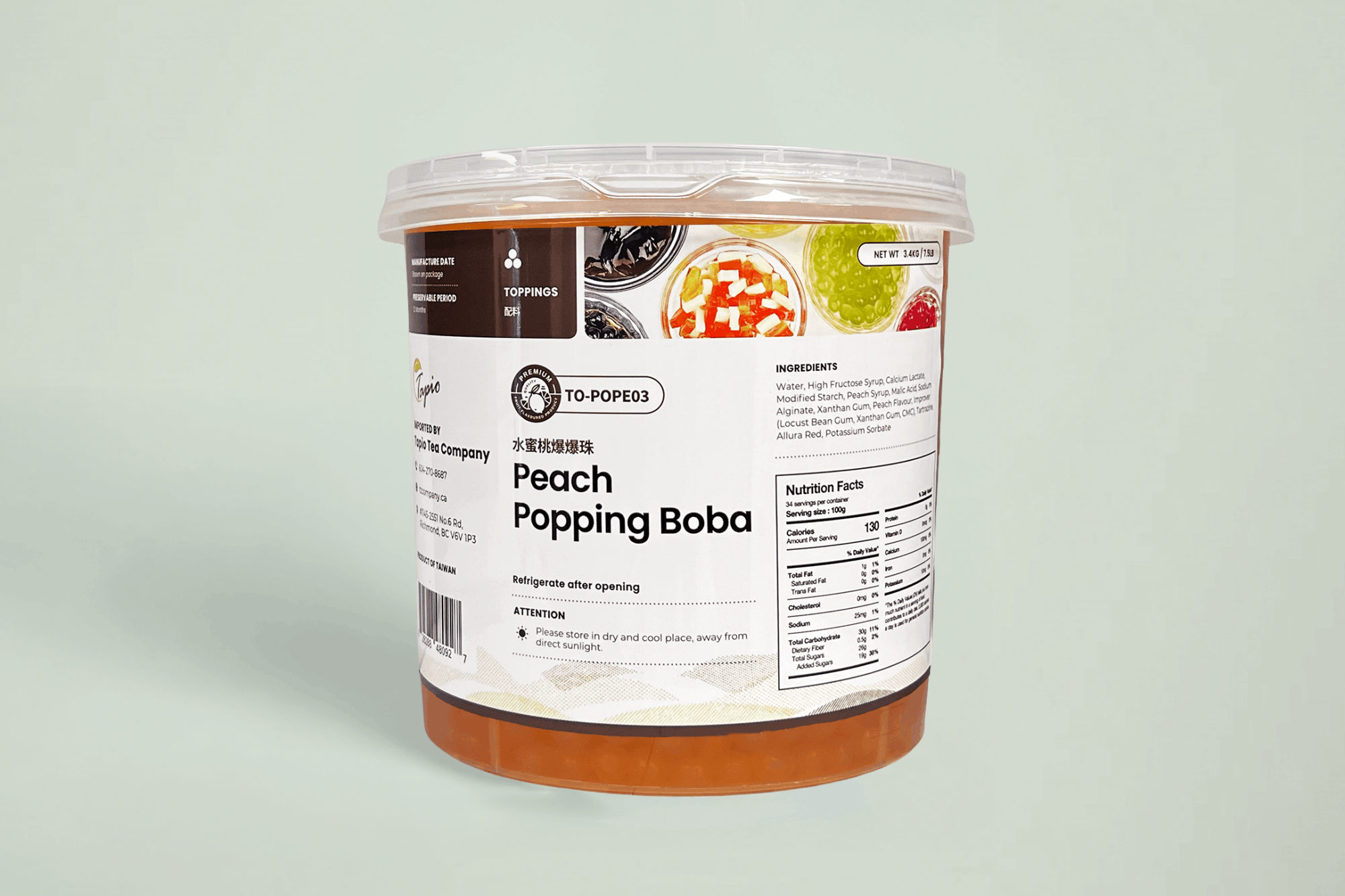 Peach Popping Boba 水蜜桃爆爆珠