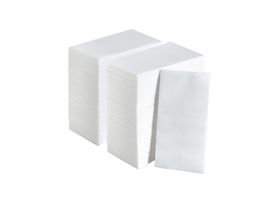 15x15" 豪華仿布餐巾紙 單層 15x15" White Airlaid Dinner Napkin 1 Ply