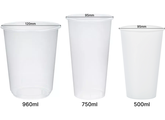 PP 塑膠冷飲杯 95mm/120mm PP Hard Plastic Cold Cup