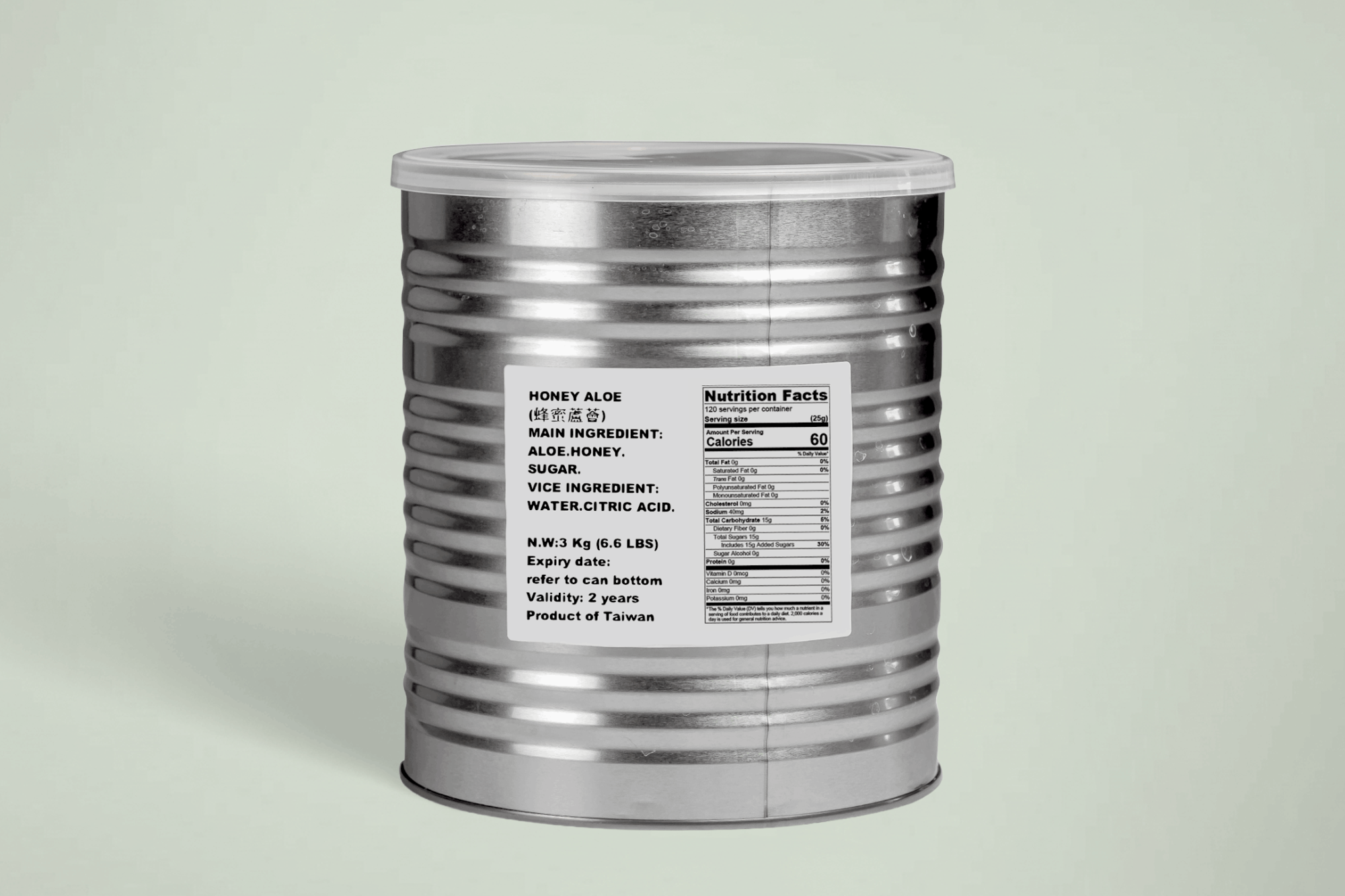 Canned Aloe Vera Can 蘆薈罐頭