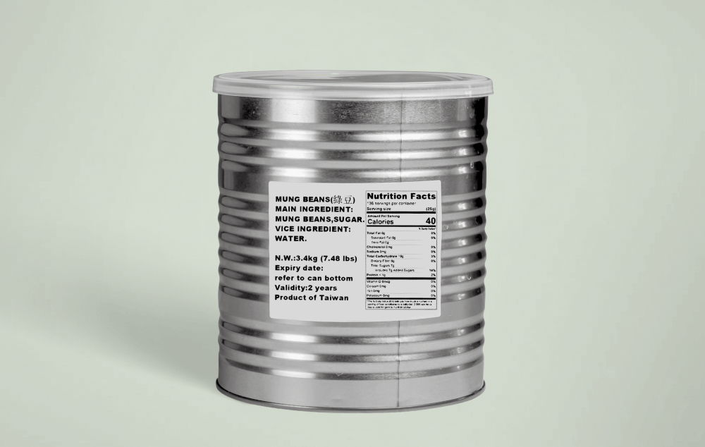 Canned Mung Beans 綠豆罐頭