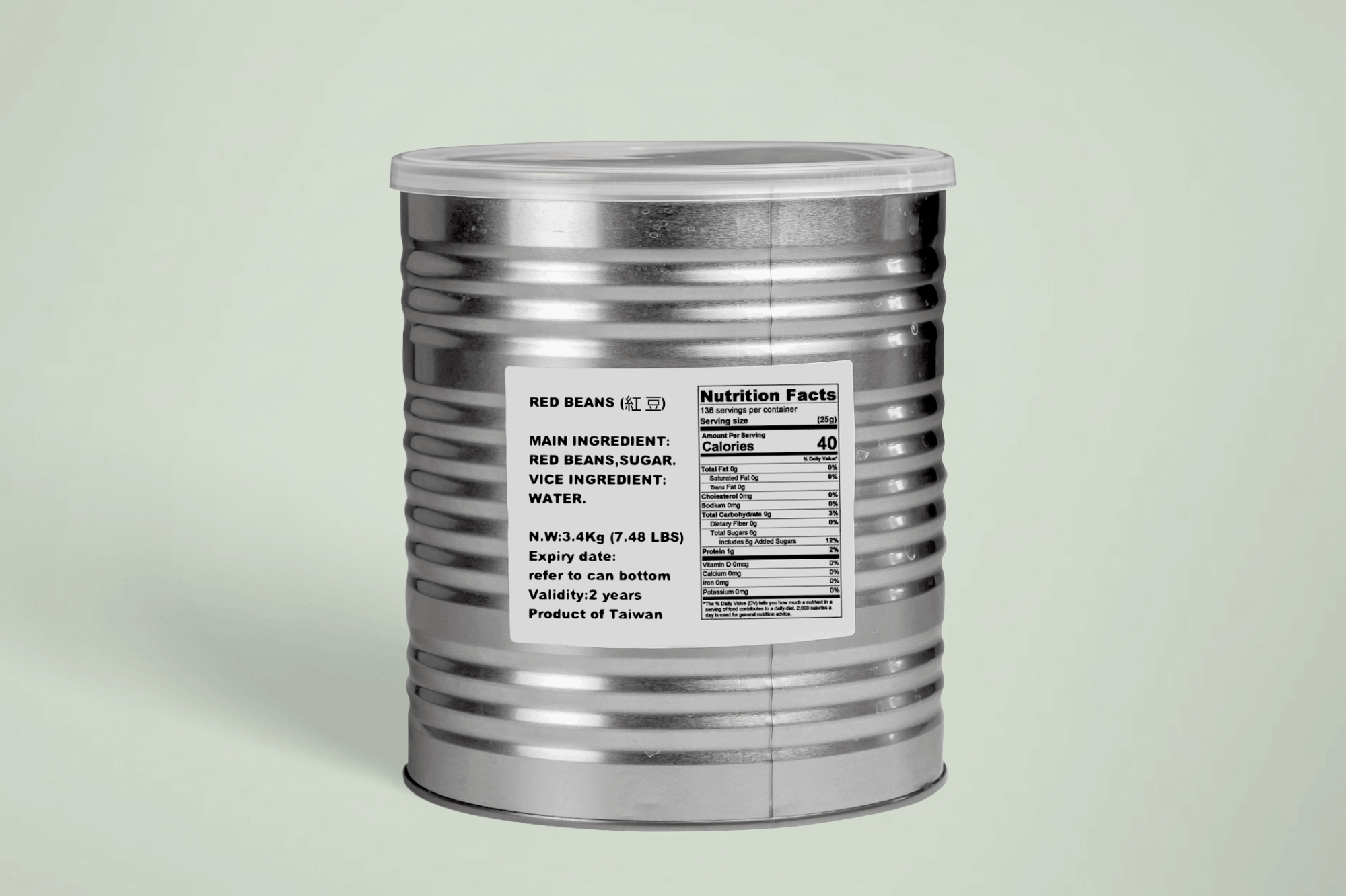 Canned Red Beans 紅豆罐頭