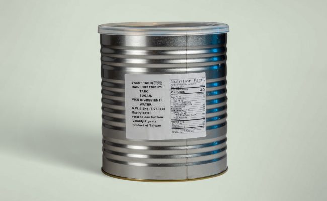 (芋頭罐頭) Ready to use canned sweet taro topping.