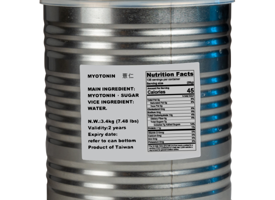 (薏仁罐頭) Ready to use canned barley topping.