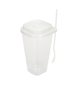 700ml 方形塑料冷飲杯組 700ml Plastic Square Cold Cup Set