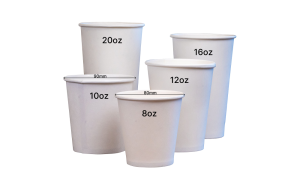 白色單層熱飲紙杯 Single Wall White Paper Hot Cups