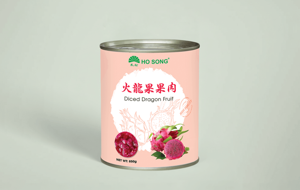 Canned Diced Dragon Fruit 火龍果果肉罐頭