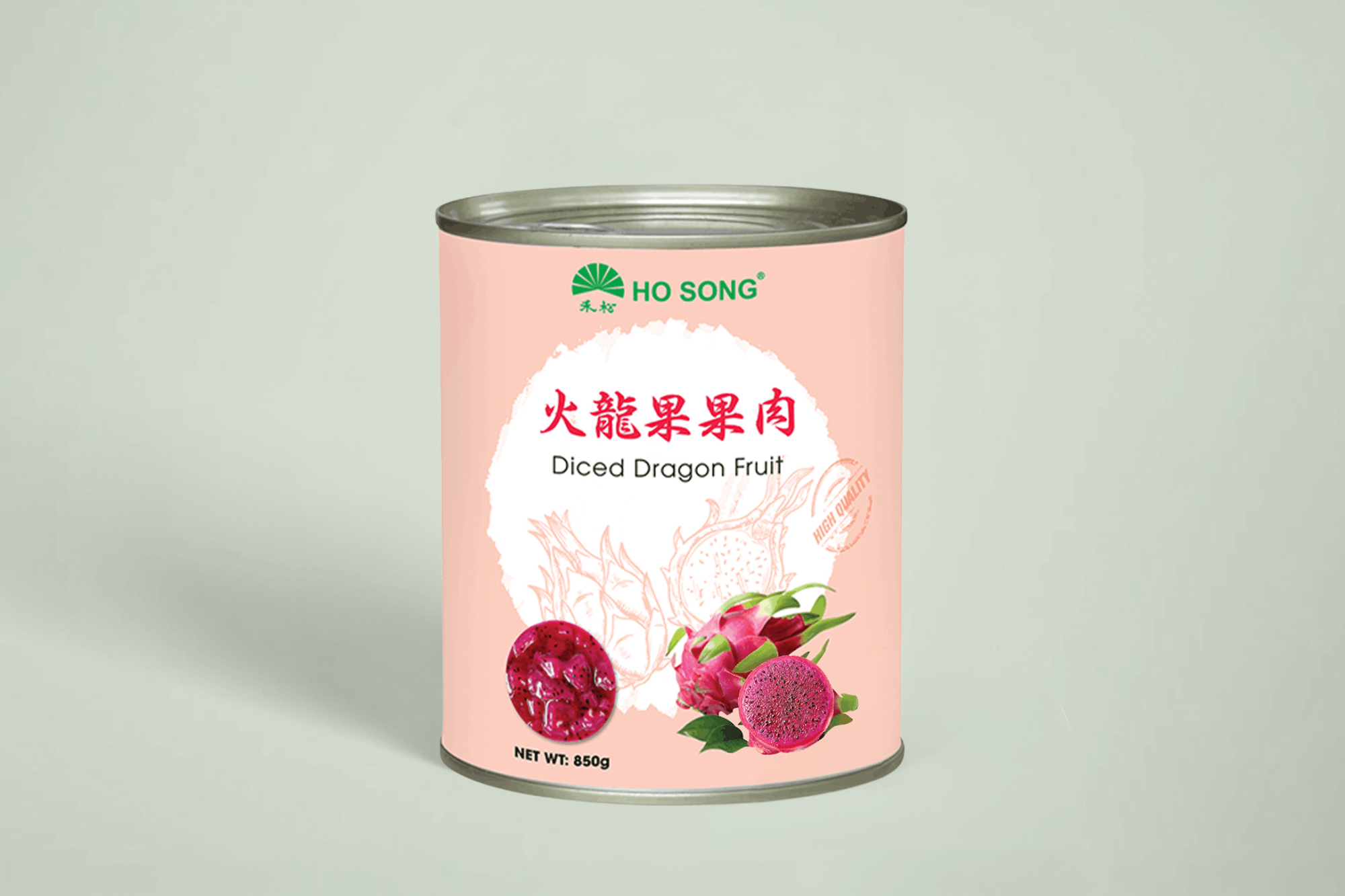 Canned Diced Dragon Fruit 火龍果果肉罐頭