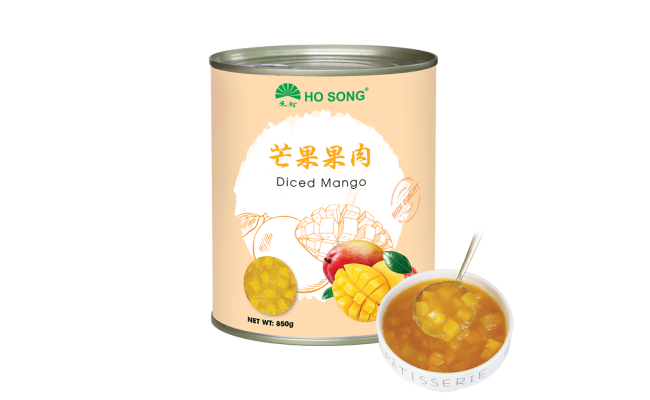 canned diced mango