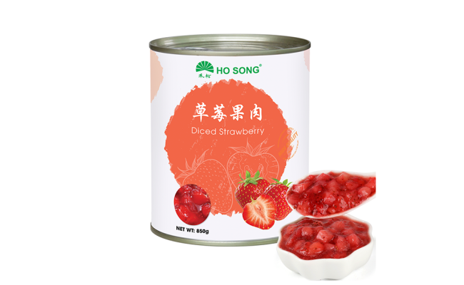 canned diced strawberry