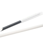 10吋 斜口粗吸管 黑白 10″ Bubble Tea Paper Straw White/Black