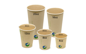 可分解牛皮紙單層熱飲杯 Compostable Kraft Paper Hot Cup
