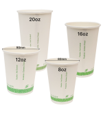 可分解單層熱飲杯 Compostable Single Wall Hot Paper Cups