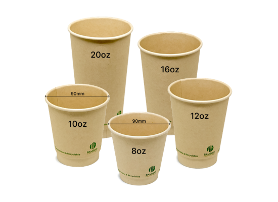 竹纖維水性塗層雙層紙杯 Bamboo Aqueous Double Wall Cup