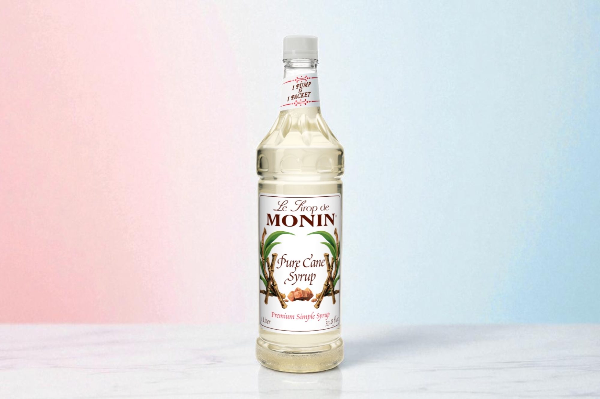 Monin Pure Cane Liquid Sugar Syrup (1L) 