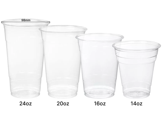 PET塑膠冷飲杯 98mm PET Plastic Cold Cups