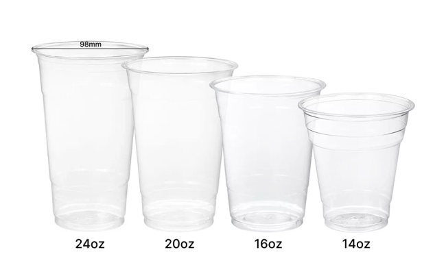 PET塑膠冷飲杯 98mm PET Plastic Cold Cups
