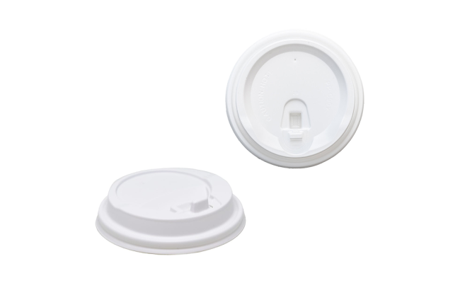 80/90mm 白色塑膠掀口蓋 80/90mm White Plastic Hot Cup Lid with Tab