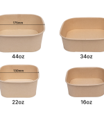 竹纖維方形碗和蓋 Bamboo Square Bowl and Lid