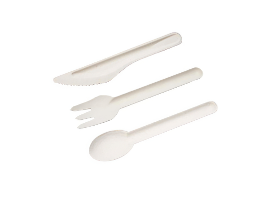 6.5吋 甘蔗纖維餐具 6.5" Compostable Sugarcane Fibre Cutlery
