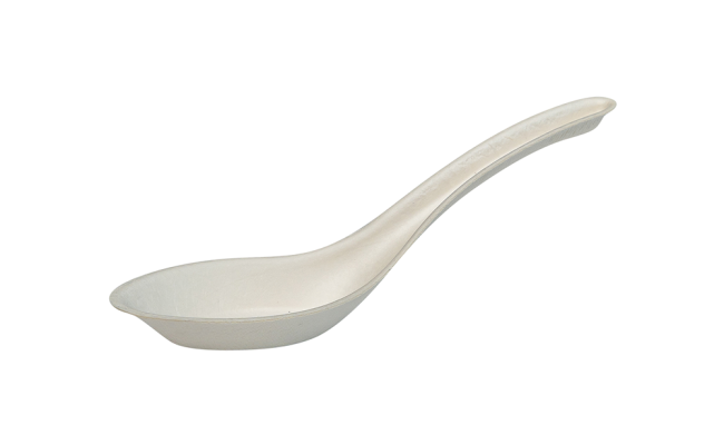 6.5吋 甘蔗纖維中式湯匙 6.5" Sugarcane Fibre Asian Style Soup Spoon