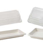 甘蔗纖維盤和蓋 Sugarcane Fibre Tray and Lid
