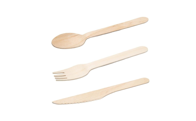 6吋 木製餐具組 6" Wooden Cutleries
