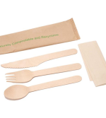 6" Wooden Cutlery Set