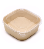 竹纖維方形碗和蓋 Bamboo Square Bowl and Lid