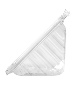 自扣式透明三明治盒 RPET Hinged Sandwich Wedge