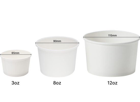 白色紙湯碗 White Paper Food Container